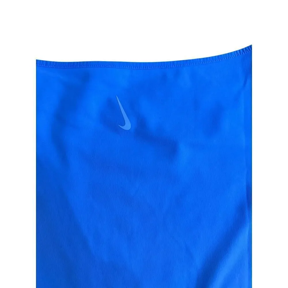 NIKE Yoga Dri Fit Women’s Blue Long Sleeve Training Stretch T-Shirt Size Large